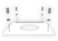 TWPro - Firestop Cover Plate (WHITE) - Ø 125