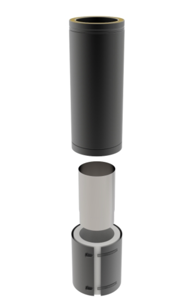 TWPro MB - Adjustable Connecting Pipe 500mm - Ø 150