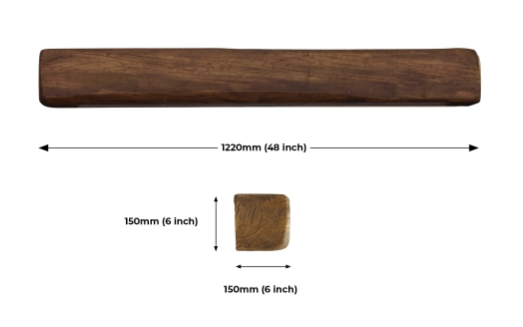 48" Oak Beams 150mm x 150mm