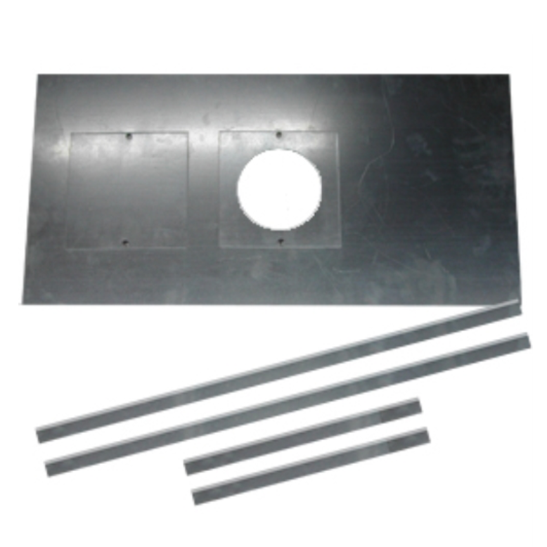 Register Plate  800x400, 1 access hole