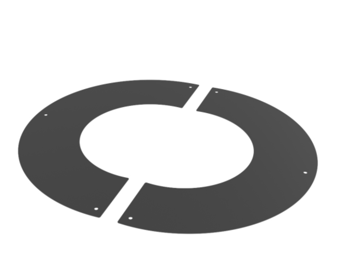 TWPro MB - 2pc. Round Fixed Finishing Plate 90º - Ø 150