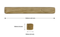 48" Ceramic Beam In Grey, Light Oak Or Dark Oak