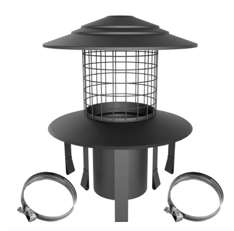 MI-FLEX Pot Hanging Cowl (Black) - Ø150