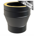 TWPro MB - FROM ENAMEL Single Wall to Twin Wall Adaptor - Ø 125