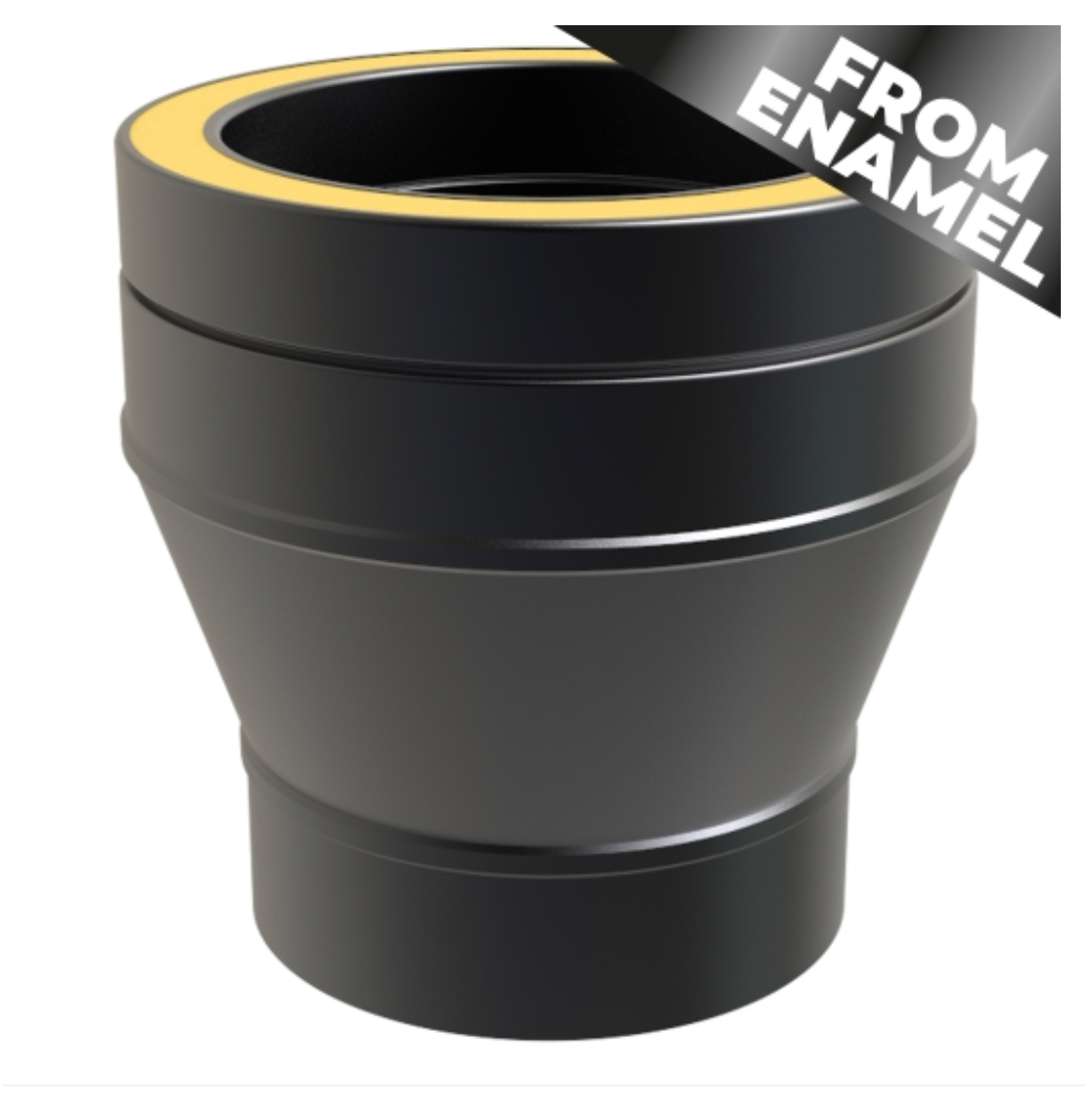 TWPro MB - FROM ENAMEL Single Wall to Twin Wall Adaptor - Ø 125
