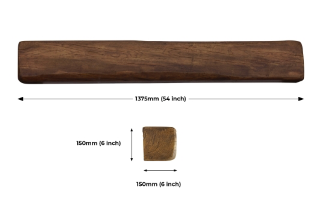 54" Ceramic Beams In Grey, Light Oak Or Dark Oak
