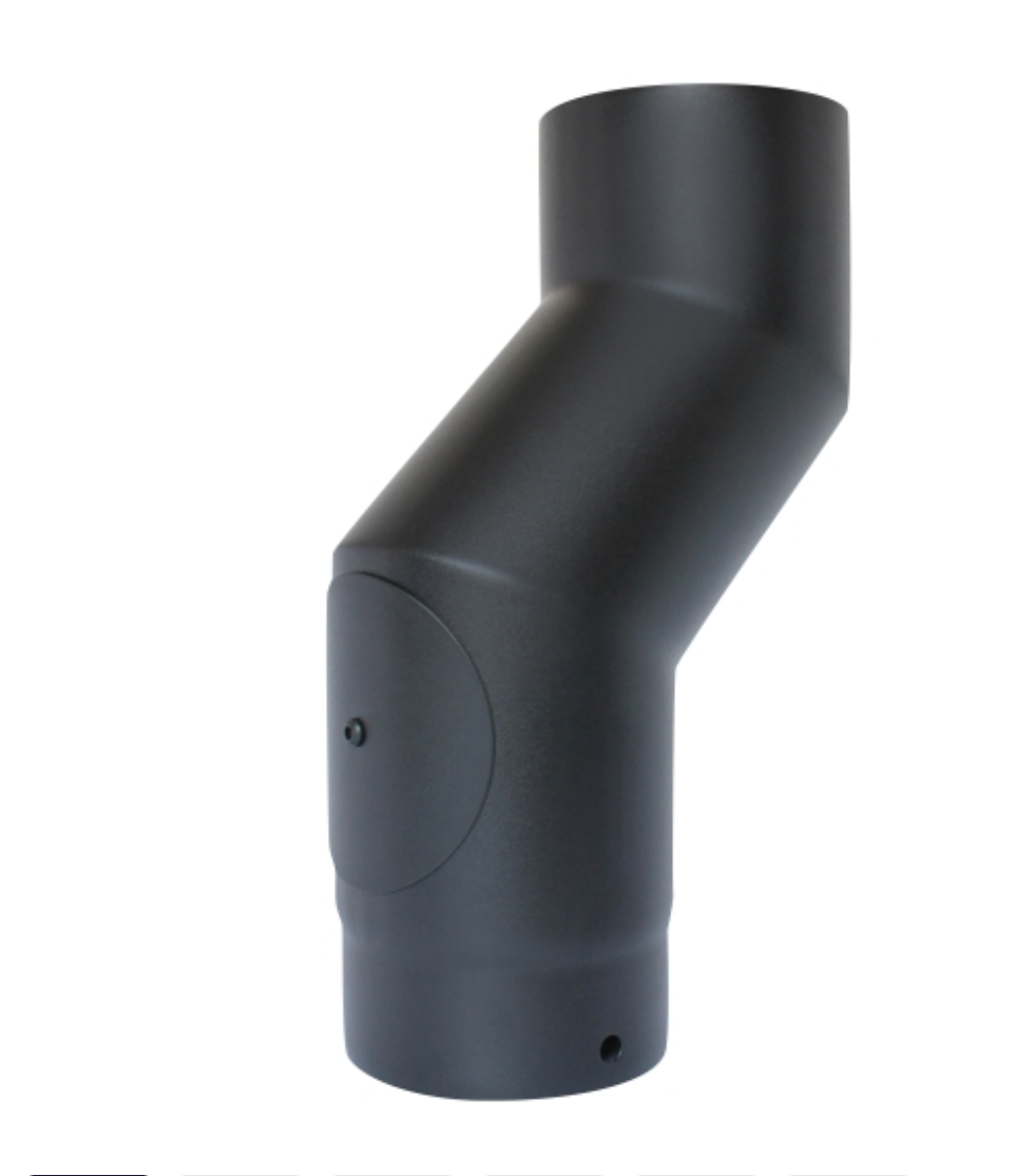 VIT-Smooth - Stove Off Set with Door - Ø125mm