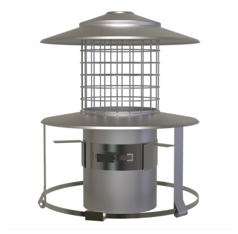 MI-FLEX Support Pot Hanging Cowl (Natural) - Ø150