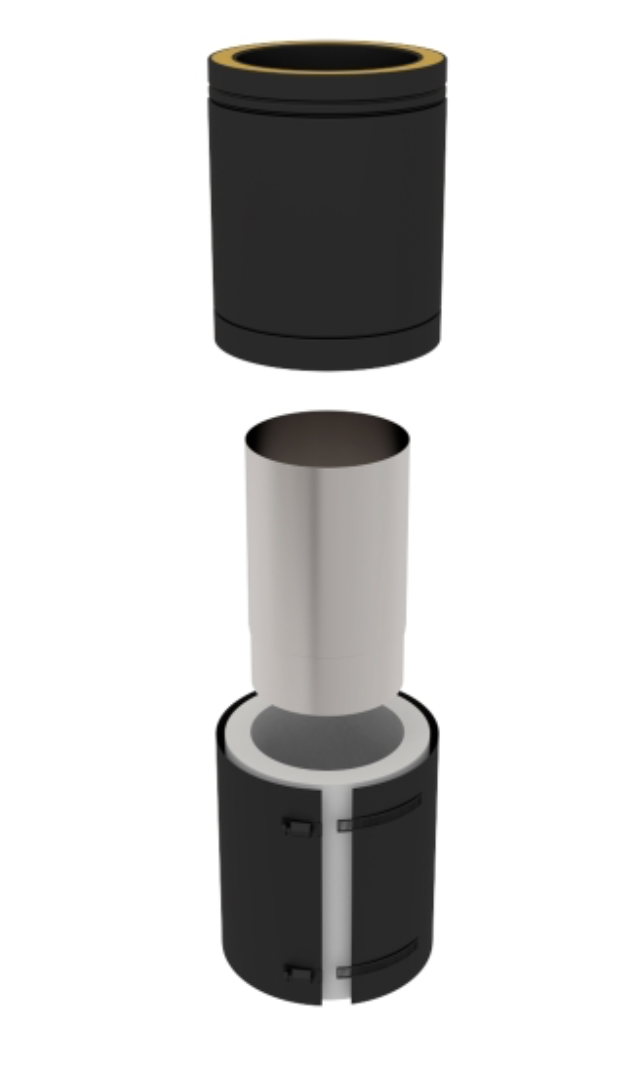 TWPro MB - Adjustable Connecting Pipe 250mm - Ø 150