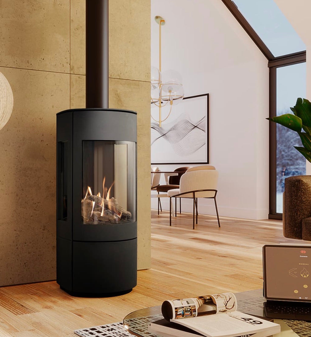 Dru Convexo Balanced Flue Freestanding Gas Stove Unboxed Model RRP £4730