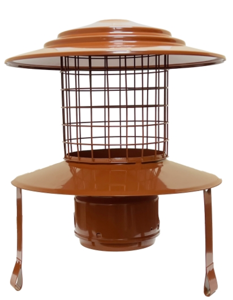 MI-FLEX FastFix-Screw Hanging Cowl (Terracotta) - Ø150