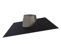 Lead Free Flashing 0° to 20°, S/S Cone , Black Base - Ø175 OD (125mm ID)