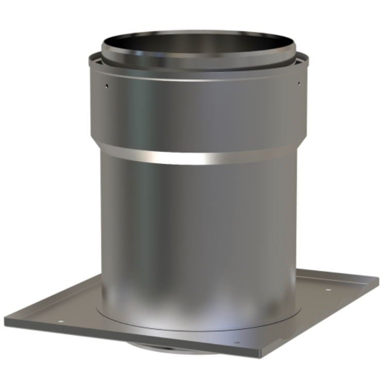 Increasing Register Plate Adaptor - Ø125-Ø150