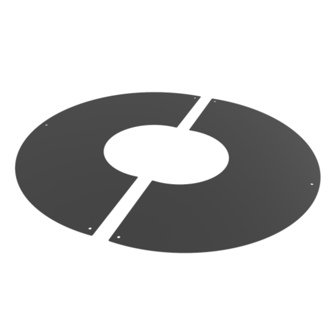 TWPro MB - 2pc. Round Fixed Finishing Plate (150) 90º - Ø 125