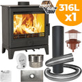 Mi-Fires Large Derwent 8kw with Installation kit