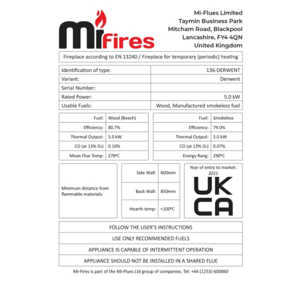 Mi-Fires Derwent Multifuel