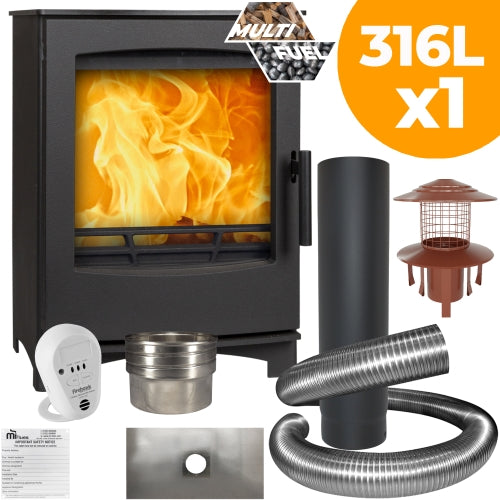Mi-Fires Small Tinderbox Multifuel Kit