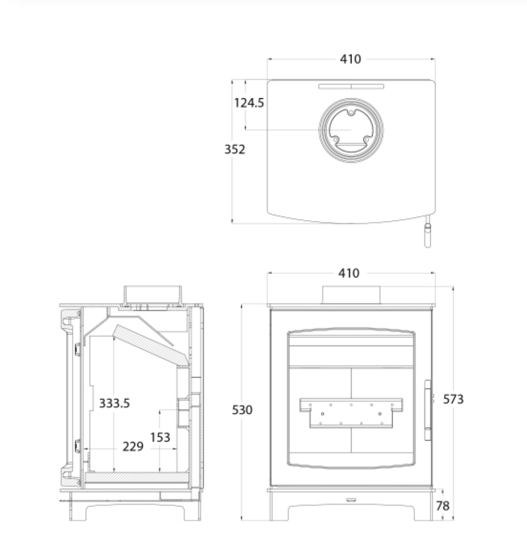 Mi-Fires Medium Tinderbox Woodburner
