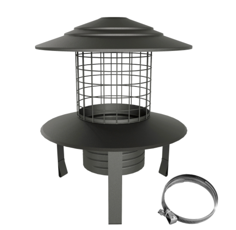 MI-FLEX Pot Hanging Cowl (Black) - Ø 150