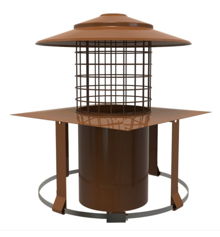 MI-FLEX Square Pot Hanging Cowl (Terracotta) - Ø150