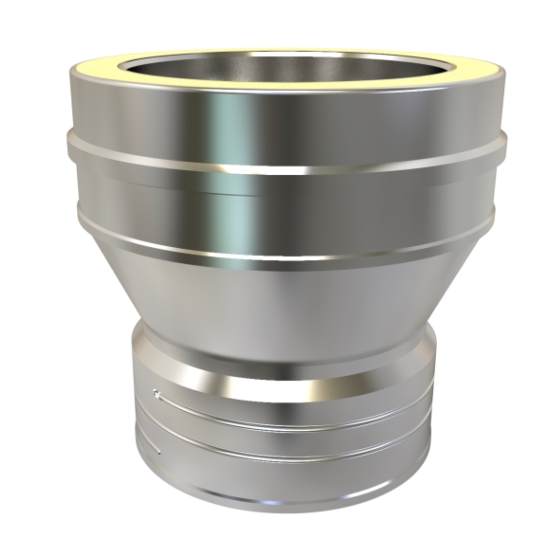 TWPro - Single Adaptor (Flex) to Double - 150 Ø