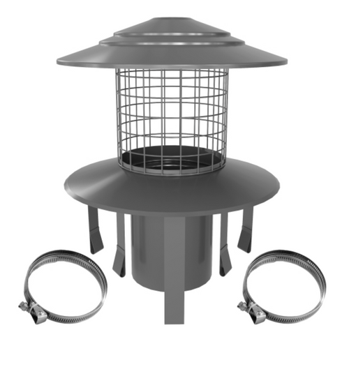 6" Stainless Pot Hanging Cowl