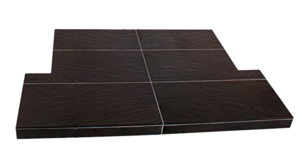 Black Raven Slate effect Hearth