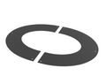 TWPro MB - 2pc. Round Fixed Finishing Plate 45º - Ø 150