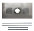 Register Plate (C) - 1250x600, 2 access hole - Ø125 & 150