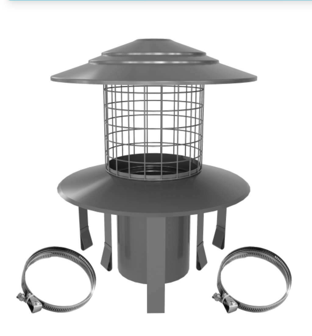 5" Stainless Pot Hanging Cowl
