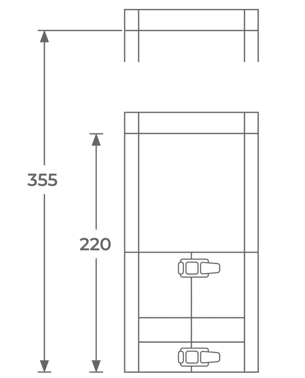 TWPro - Adjustable Connecting Pipe 250mm - 125 Ø