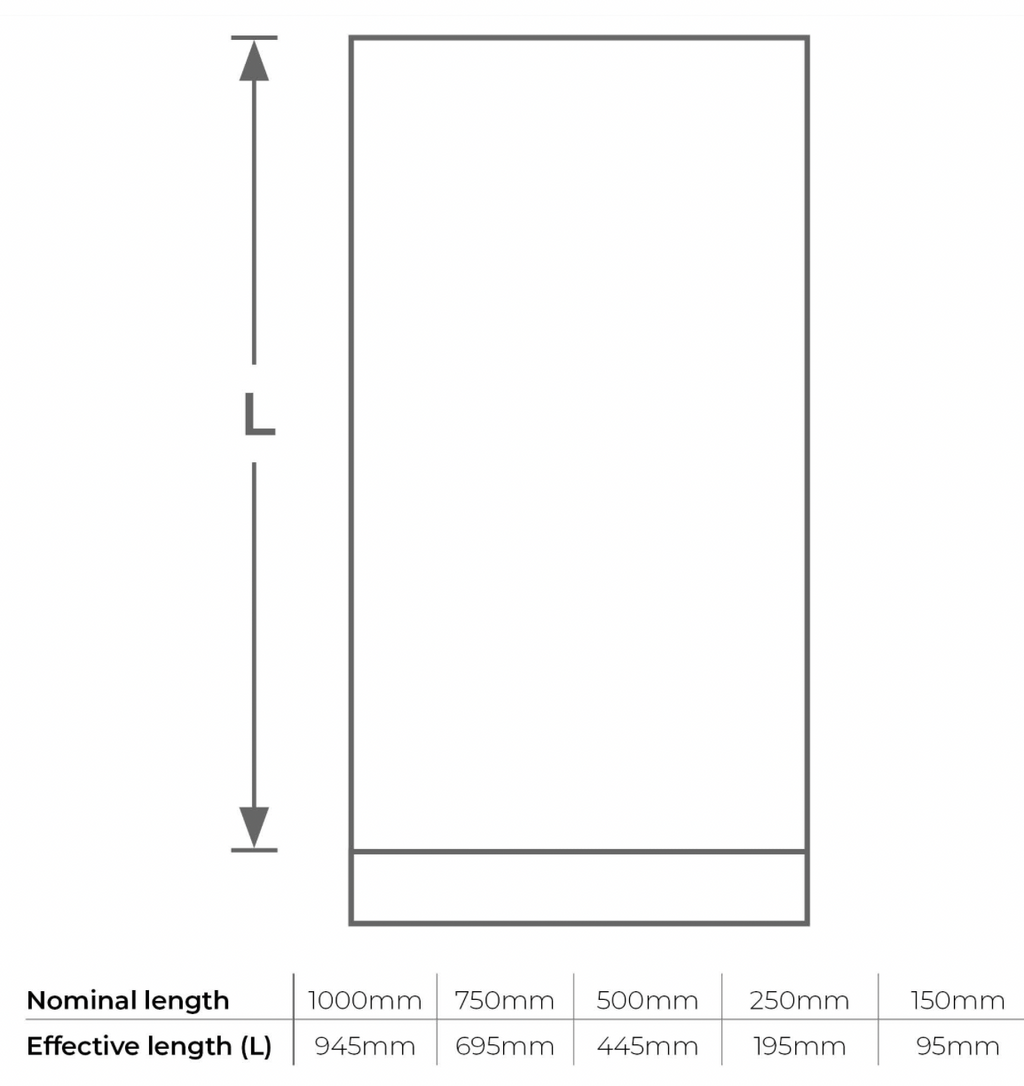 5" 1000mm Vit With Door