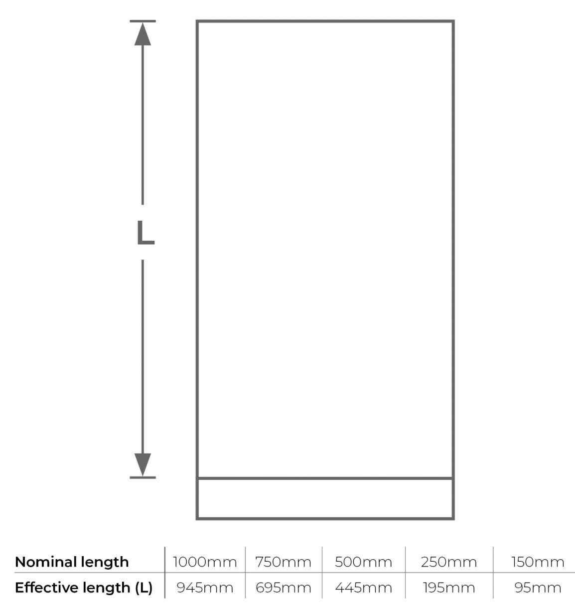 5" 1000mm Vit With Door