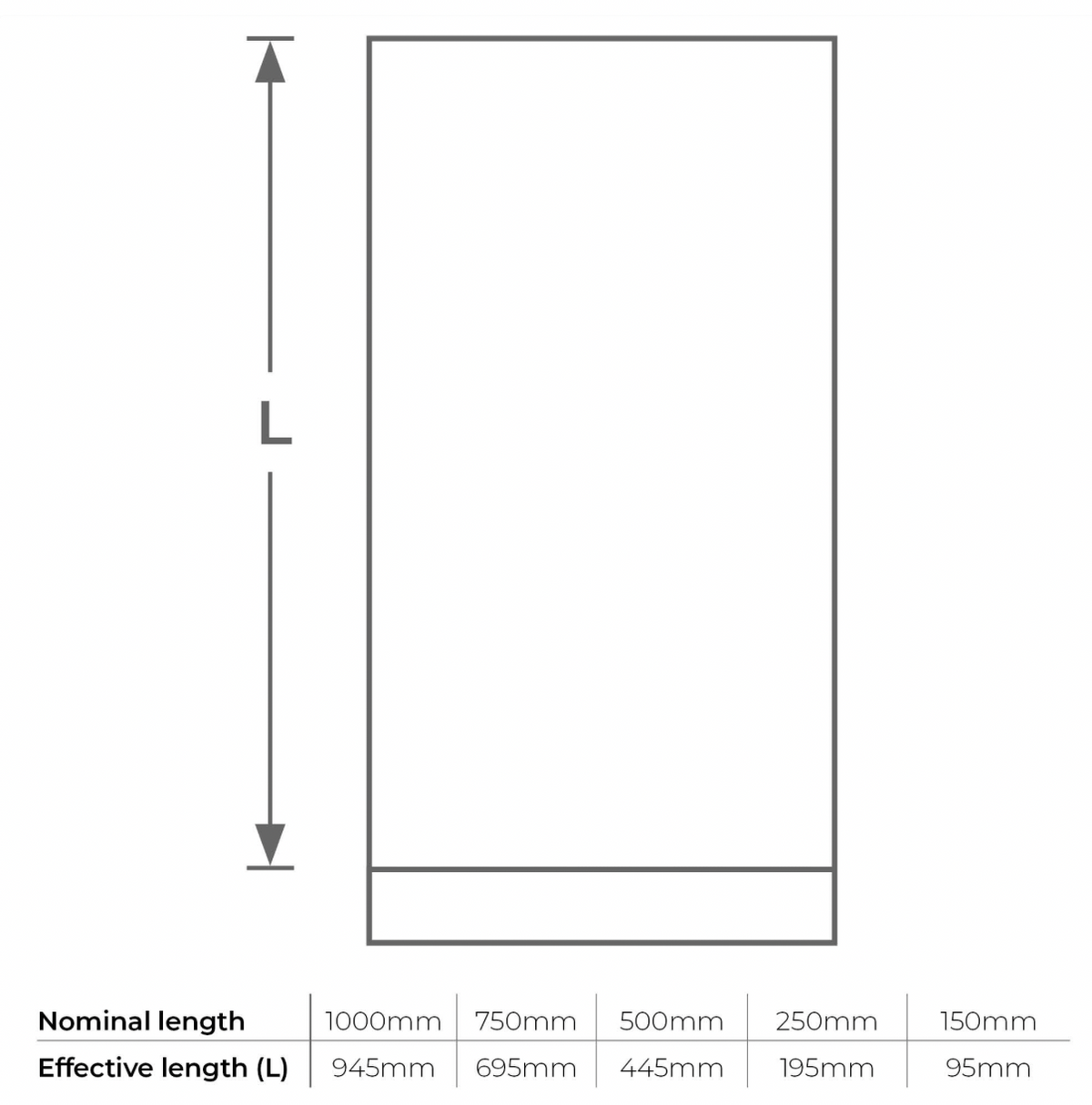 VIT-Smooth - 1000mm Pipe - Ø150mm