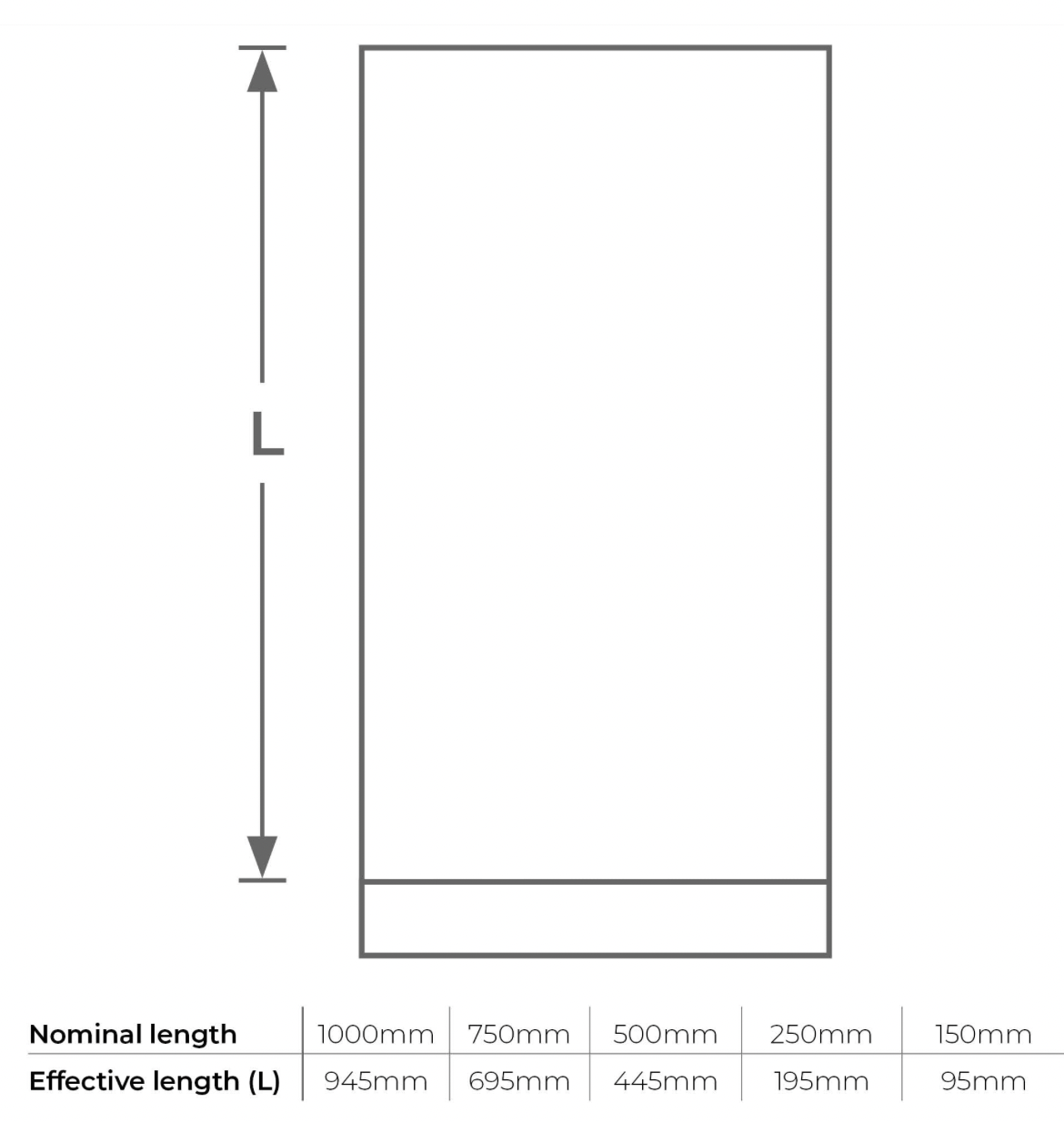 VIT-Smooth - 1000mm Pipe with Door - Ø150mm