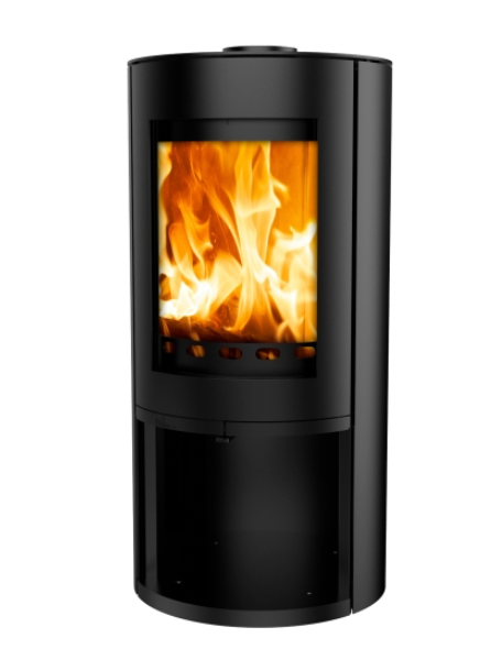 Mi-Fires Rondo With Log Store Wood Burning Stove 5KW