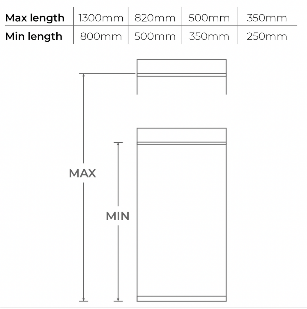 TWPro MB - Adjustable Pipe 500-880mm - Ø 150