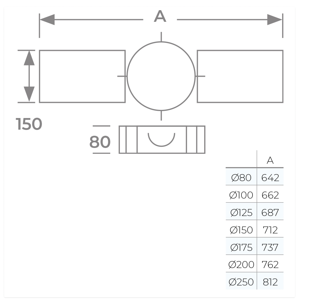 TWPro MB - Heavy Duty Roof Support - Ø 150