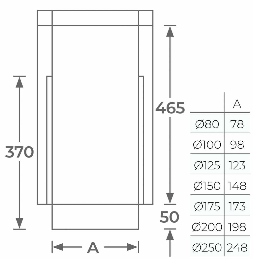 TWPro MB - Connecting Pipe Starter Length 500mm - Ø 150