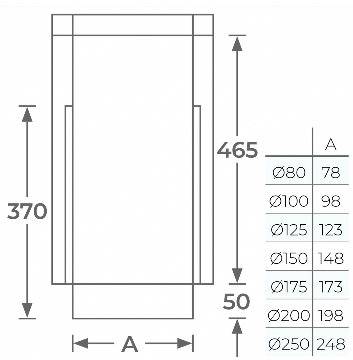 TWPro MB - Connecting Pipe Starter Length 500mm - Ø 150
