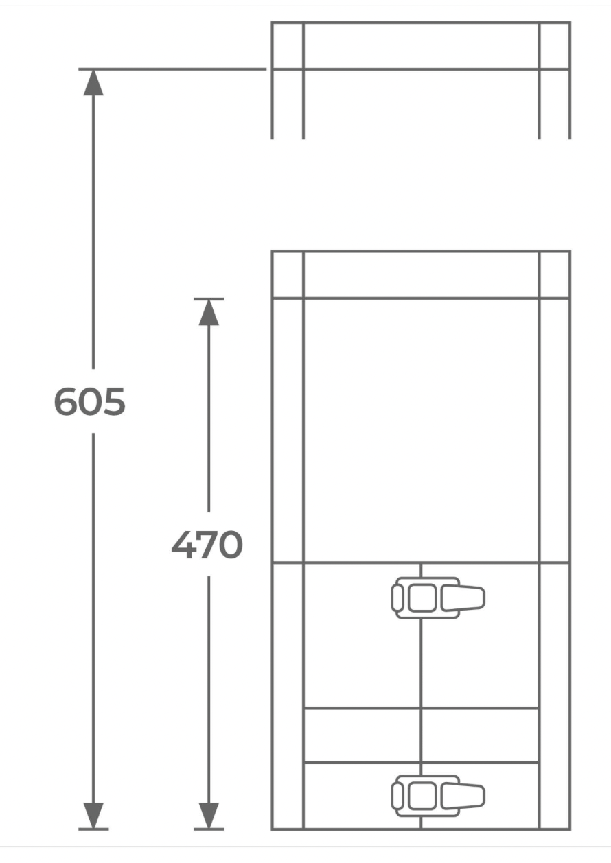 TWPro MB - Adjustable Connecting Pipe 500mm - Ø 150