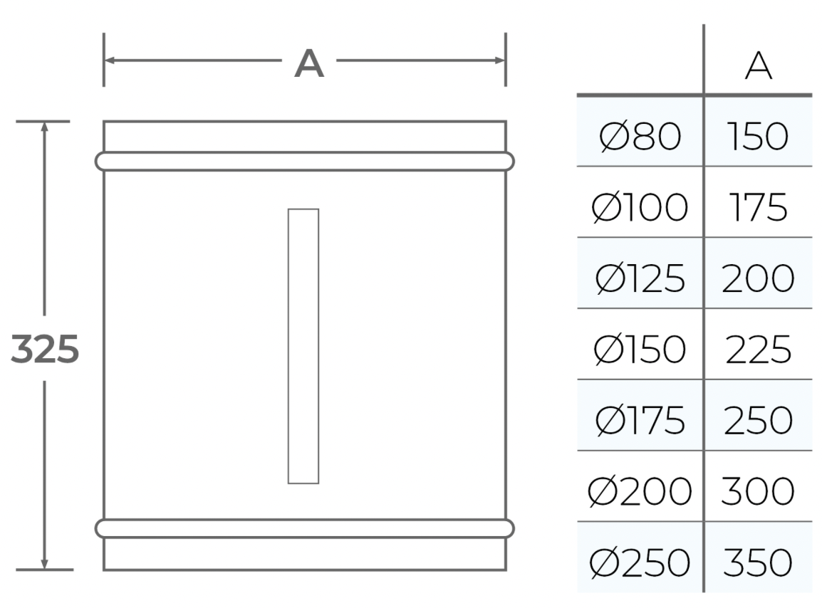 TWPro - Wall Sleeve - Ø 125
